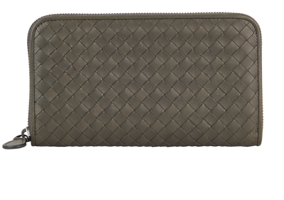 Bottega Veneta Intrecciato Continental Wallet, front view